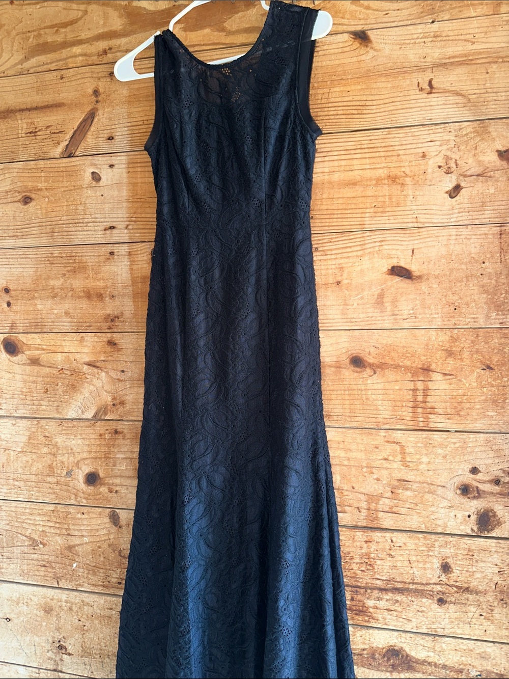 BCBGeneration Black Lace Sleeveless Maxi Dress